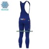 Fietsbroek Lang met Bretels 2022 BikeExchange Jayco Winter Thermal Fleece - Blauw